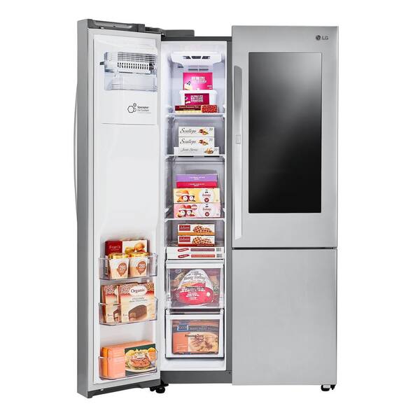 LG 21.7 cu. ft. Side by Side Smart Refrigerator with InstaView