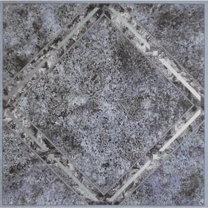 Tivoli Metallic Marble 12 in. x 12 in. Peel and Stick Diamond Pattern Vinyl Tile (45 sq. ft./case)