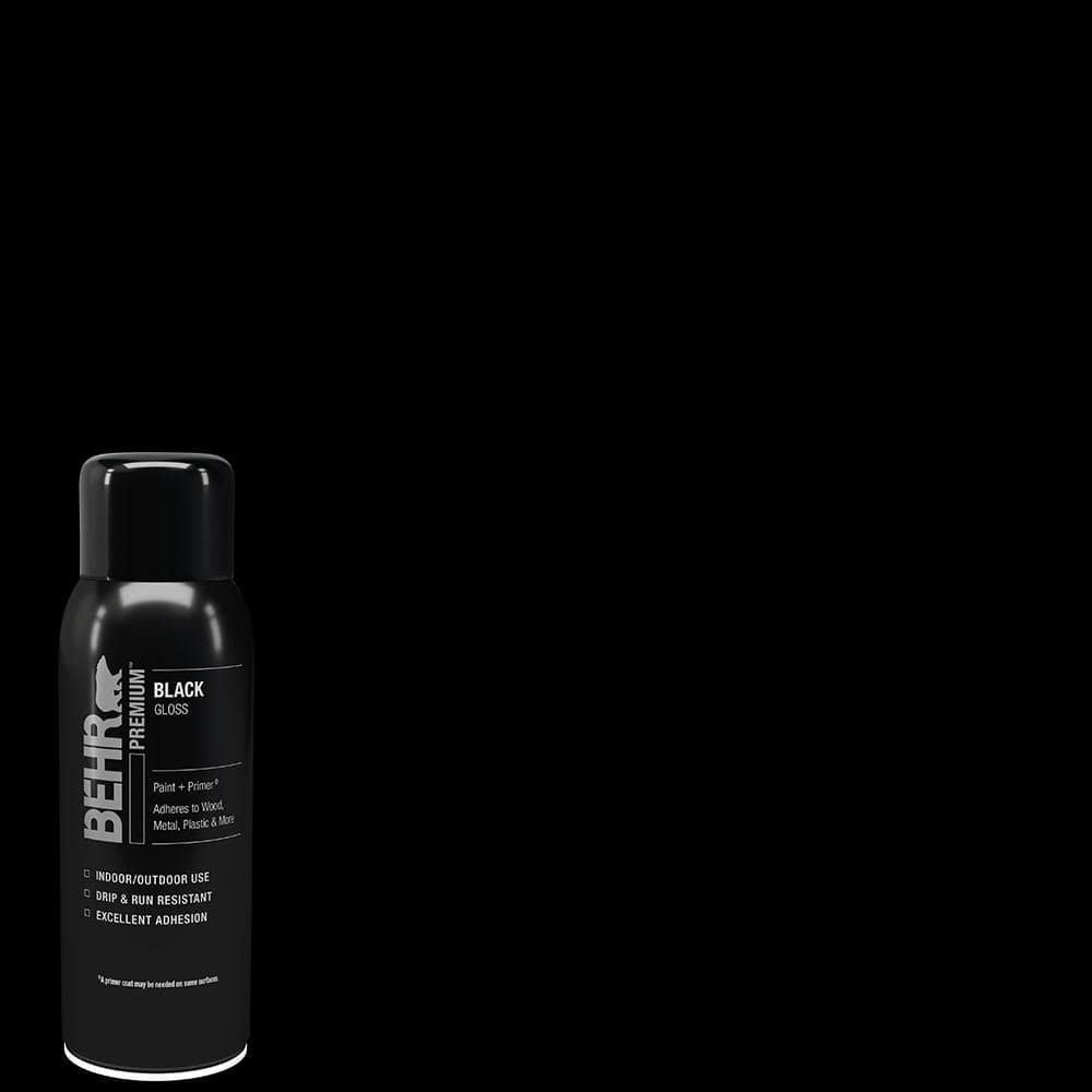 Behr Premium Black Matte Paint + Primer Spray Paint, 12 oz Free Shipping