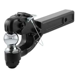 10,000 lbs. Receiver-Mount Trailer Hitch Ball Mount & Pintle Hook Combination with 2 in. Ball (2 in. Shank)