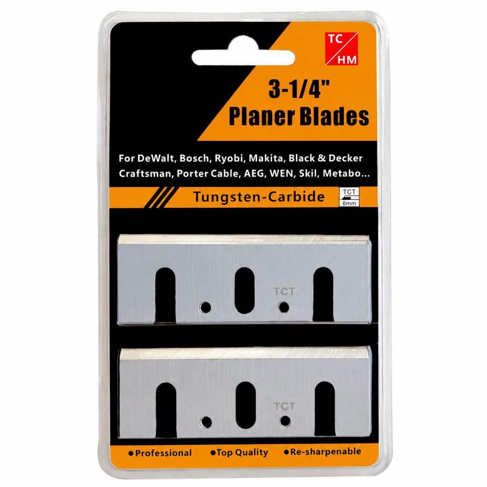 3-1/4 Inch TCT Carbide Planer Blades with Enhanced Sharpness for Makita DeWalt Bosch Ryobi 2-Pack price history on PriceWatchPro