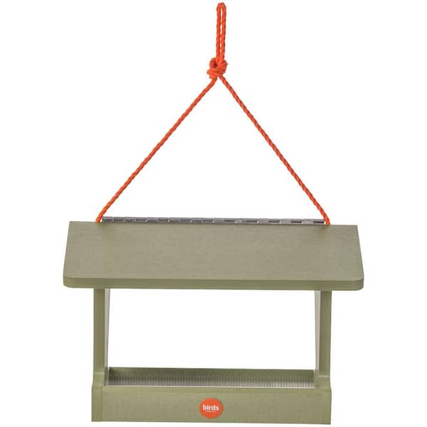 BIRDS choice Hopper Bird Feeder Color Pop Collection in Fern Green Recycled Plastic