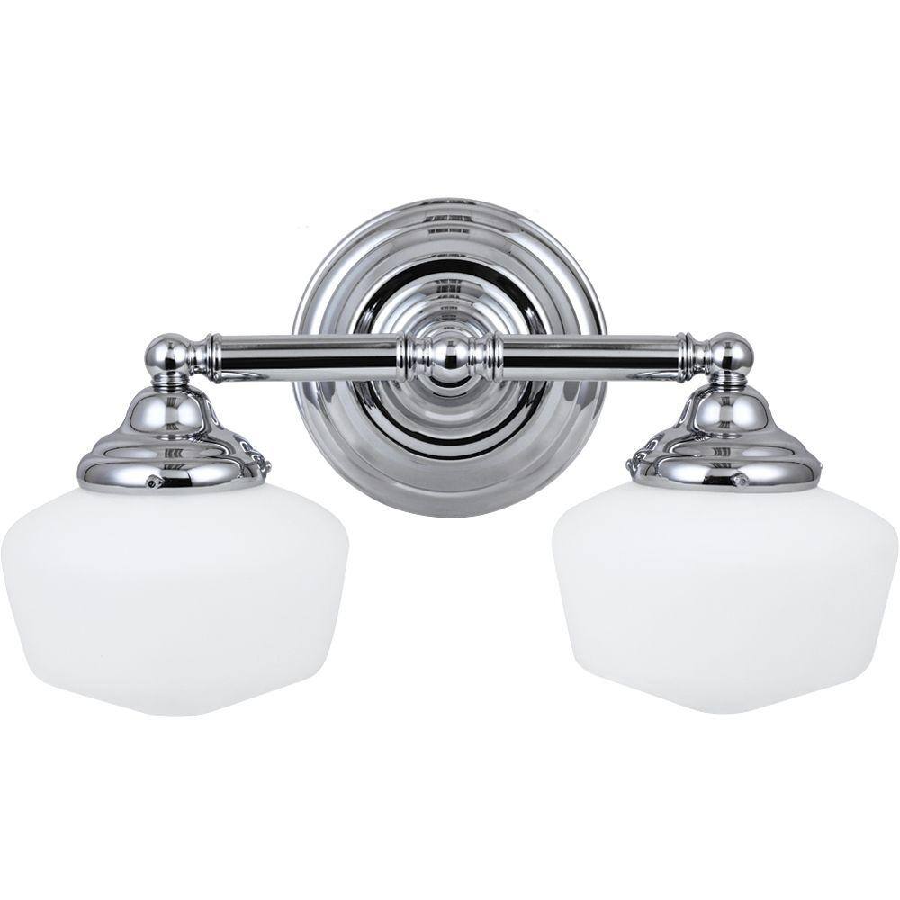 Sea Gull Lighting - Academy - Two Light Bath Bar Chrome Incandescent Brushed