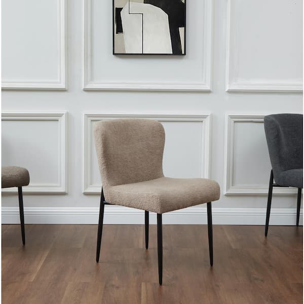 SAFAVIEH Katlynn Light Brown/Black 18.7 in. Wood Dining Chair