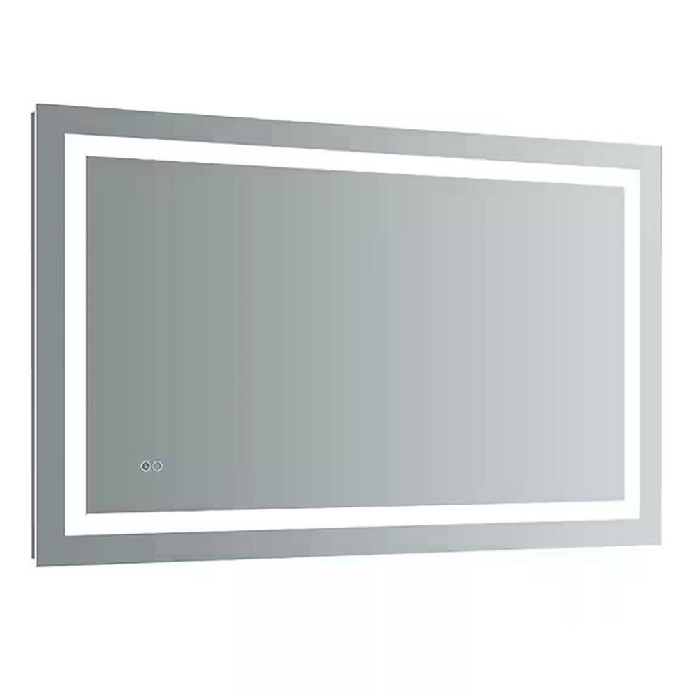 40 in. W x 24 in. H Rectangle Frameless AntiFog LED Bathroom Vanity