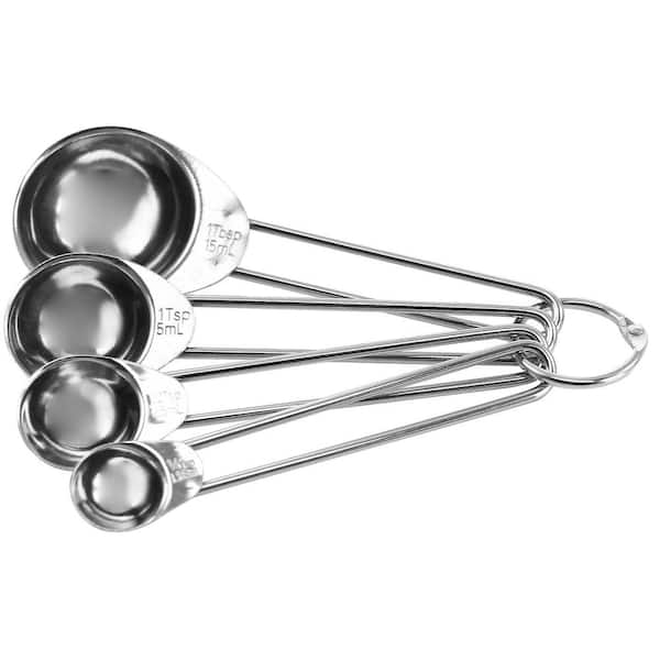 22-Piece Stainless Steel Measuring Cups and Spoons Set in Charcoal