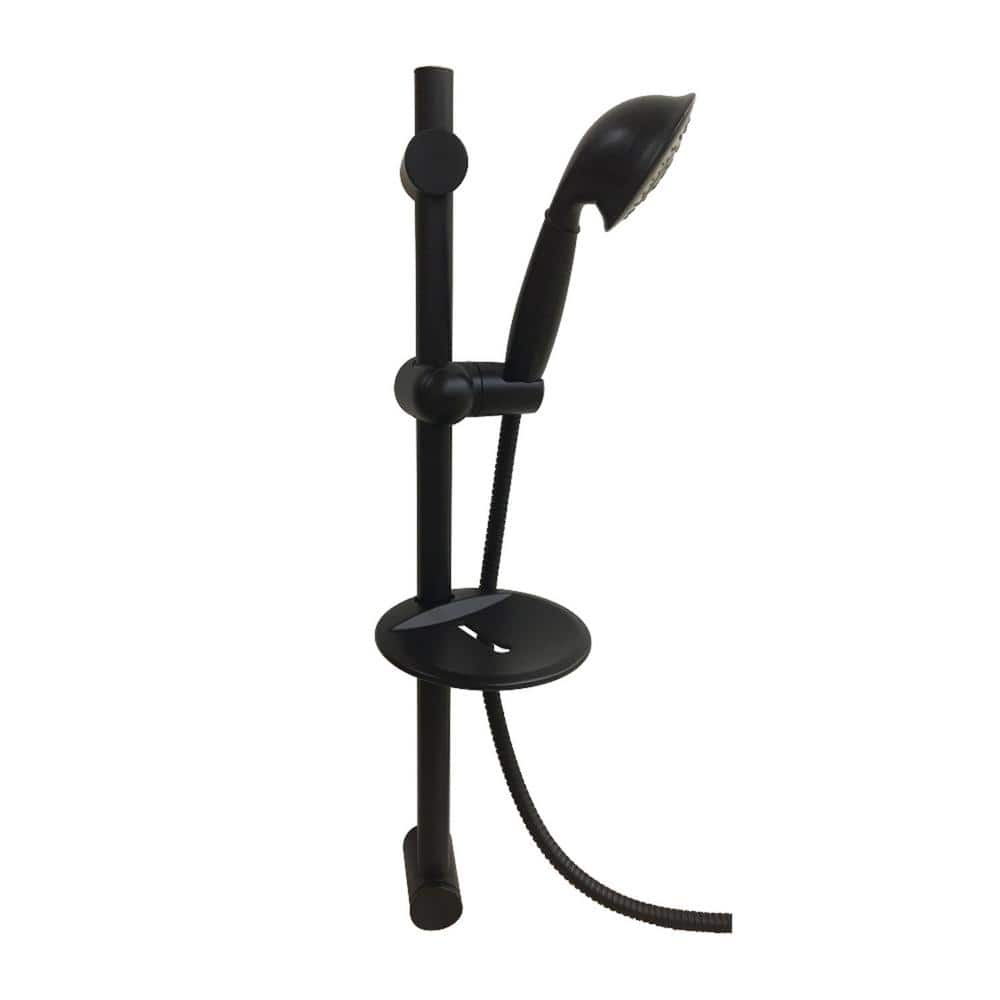 Kingston Brass 24 in. 5Spray Slide Bar Hand Shower in Matte Black