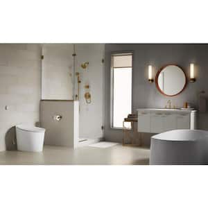 Avoir 12 in. Rough In 1-Piece 1.28 GPF Single Flush Elongated Toilet in White Seat Not Included