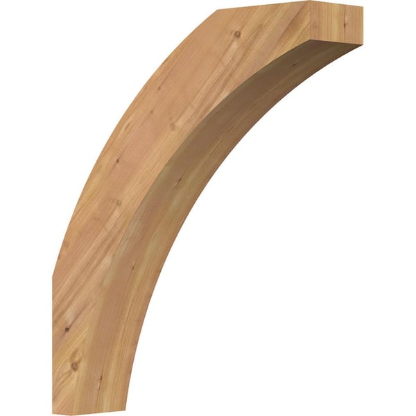 Ekena Millwork 5 1/2"W x 24"D x 28"H Thorton Smooth Knee Brace, Western Red Cedar