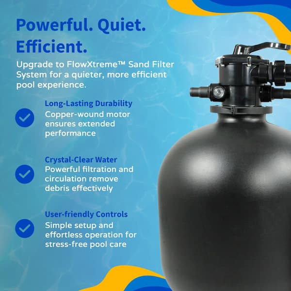 Blue Wave FlowXtreme 22 in. 2.86 sq. ft. Sand Filter System w/ 1
