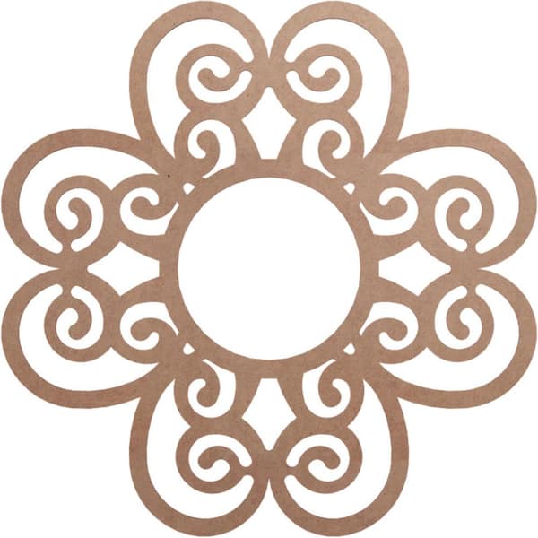 Ekena Millwork 0.25 in. x 40 in. x 40 in. Wood Medallion Moulding