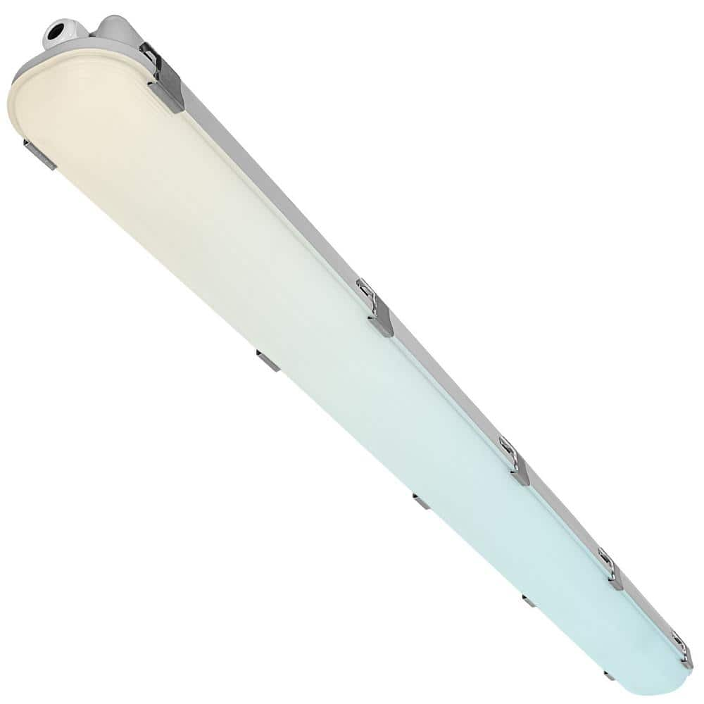 LUXRITE 4 Ft. Vapor Tight LED Light Fixture, 34/38/45-Watt, White Shop ...