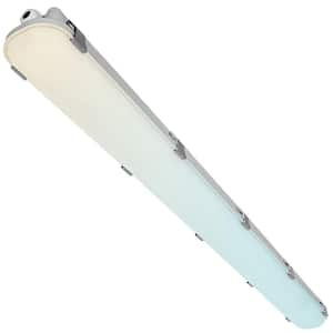 4 ft. Vapor Tight LED Light Fixture, 34/38/45-Watt, White Shop Light 3 Color Options 3500K-5000K, 4658/5092/5895 Lumens