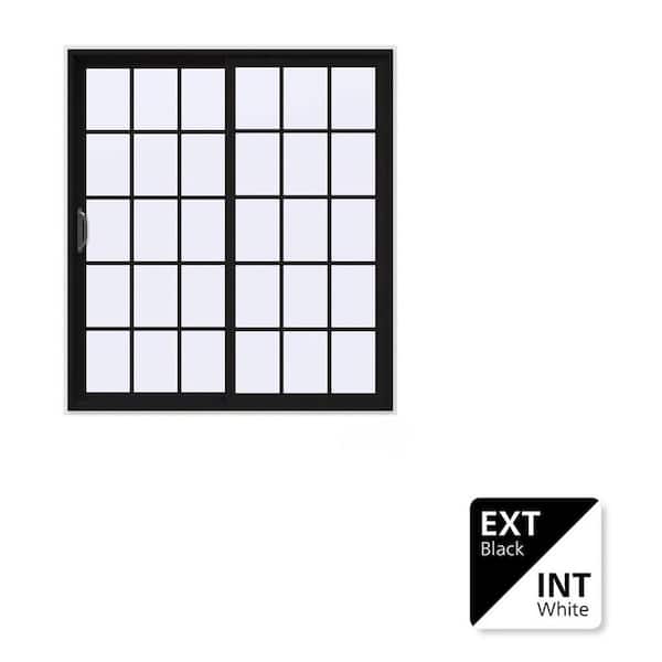 JELD-WEN 72 in. x 80 in. V-4500 Contemporary Black FiniShield