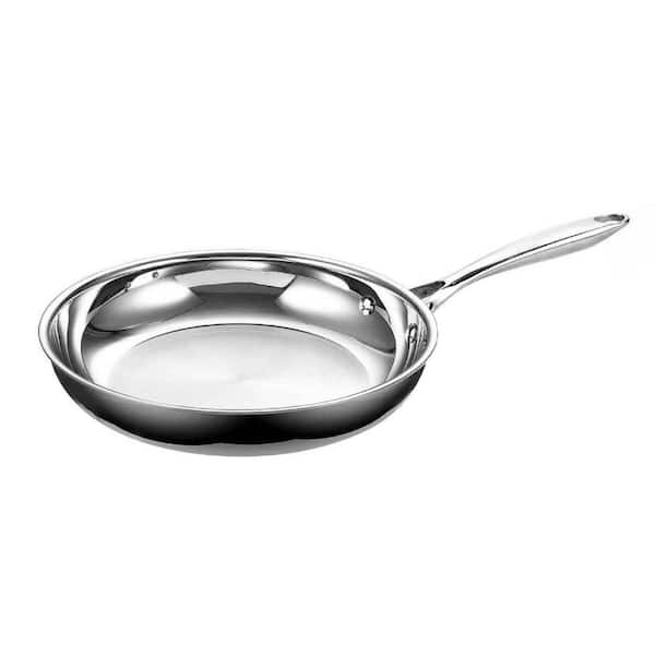 Cooks Standard Multi-Ply Clad 8 in. Stainless Steel Frying Pan NC-00215 -  The Home Depot