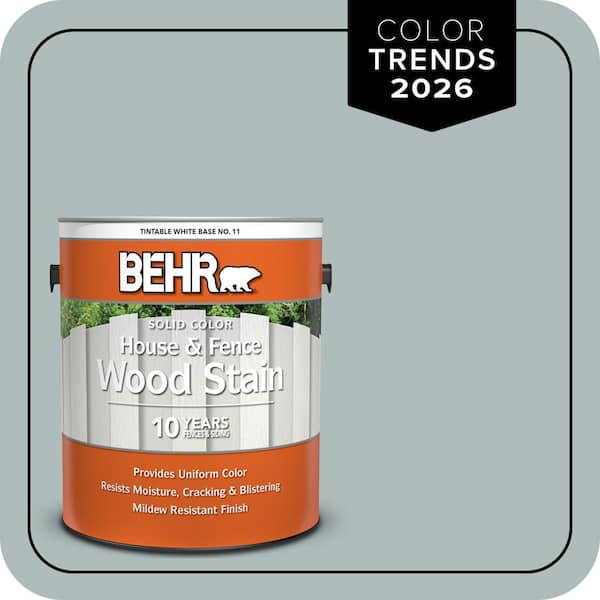 1 gal. #HDC-CT-26 Watery Solid Color House and Fence Exterior Wood Stain
