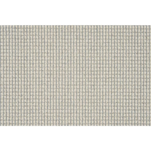 Natural Harmony Shenadoah Stripe Ivory/Coast Custom Area Rug with Pad