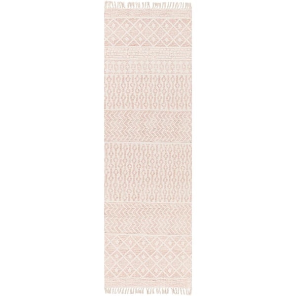 Artistic Weavers Hakon Peach Moroccan 3 ft. x 8 ft. Indoor Runner Area Rug