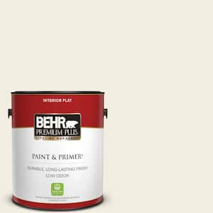 1 gal. #12 Swiss Coffee Flat Low Odor Interior Paint & Primer