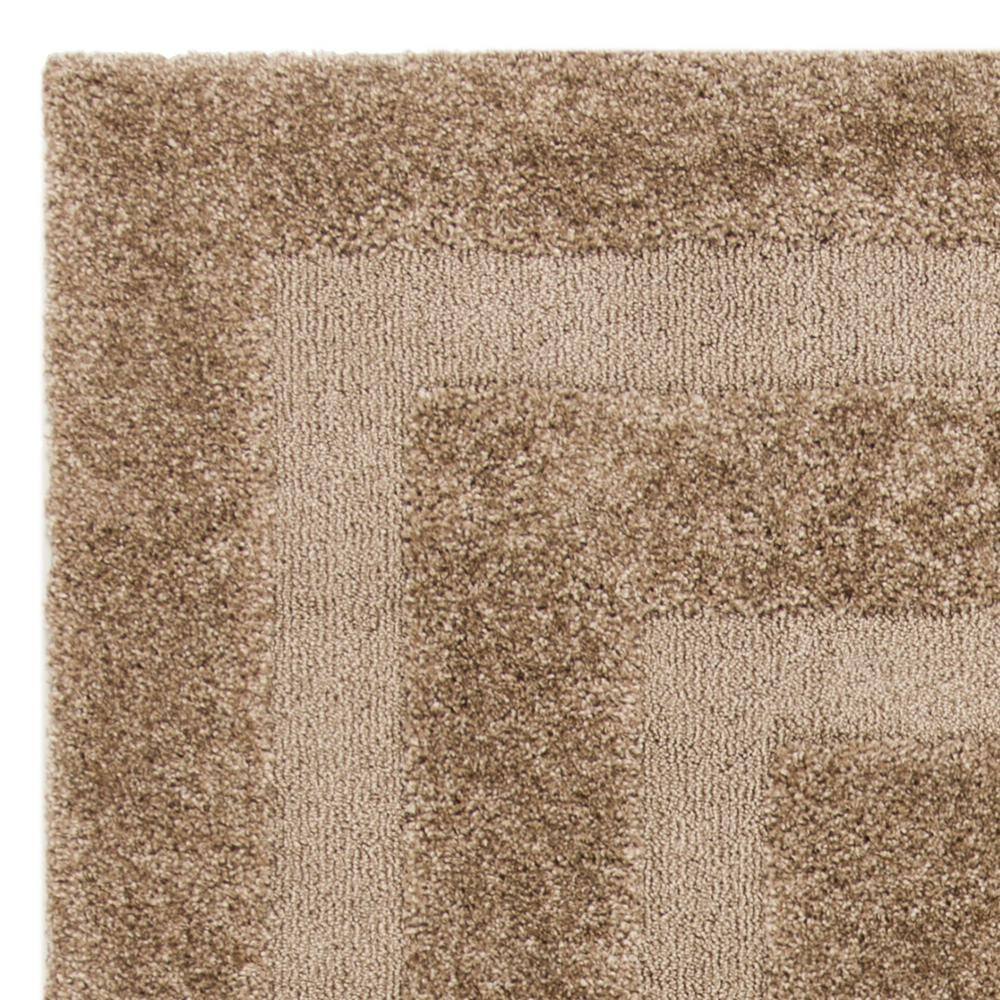 Beige 6' x 9' Washable Shag Area Rug