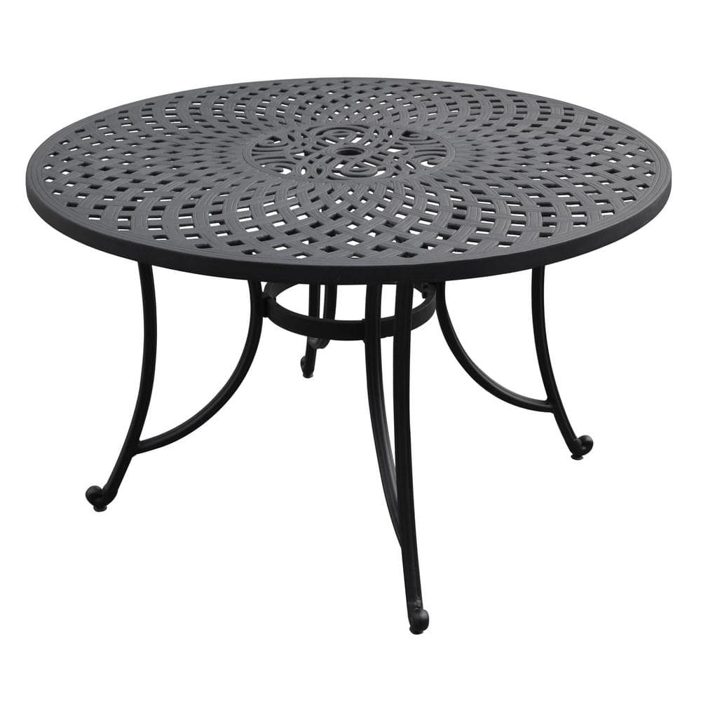 CROSLEY FURNITURE Sedona Cast Aluminum Outdoor Dining Table CO600148 BK The Home Depot