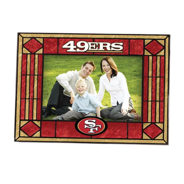 The Memory Company NFL - 4 in. x 6 in. 49ers Gloss Multi Color Art Glass Picture Frame