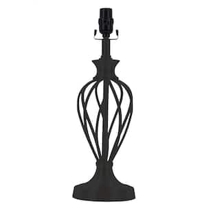 Mix and Match 18 in. H Matte Black Twisted Cage Table Lamp Base - Title 20 Compliant