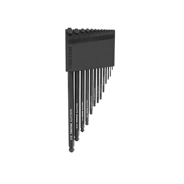 TEKTON Short Arm Ball End Hex L- Key Set with Holder, 13-Piece (0.050 in. to 3/8 in.)