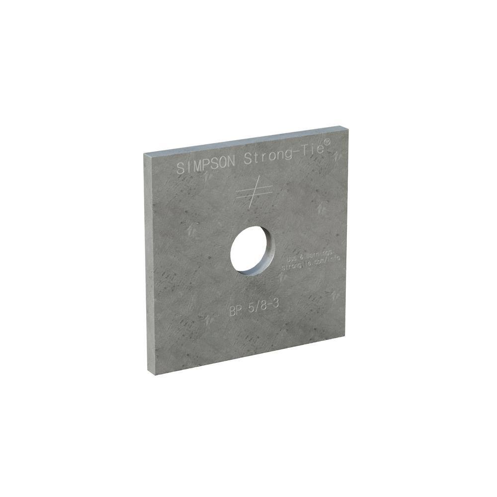 approximately Qty 50 3/4" x 3" x .25 Square Bearing Plate Washer Galvanized 