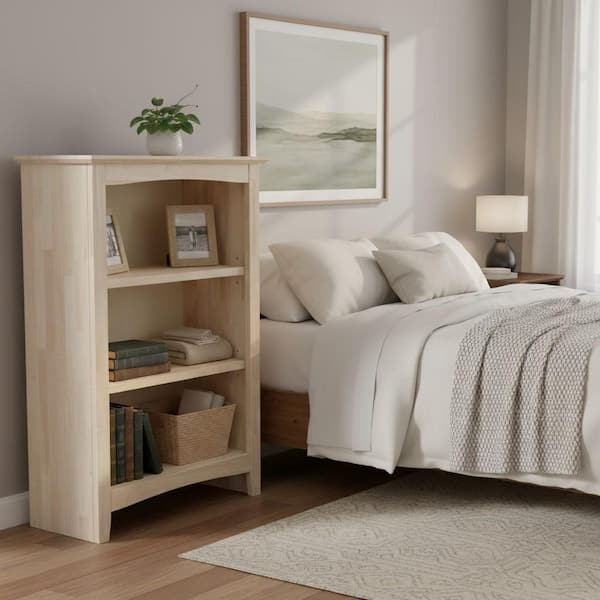 International Concepts Unfinished Shaker Bookcase - 36"H