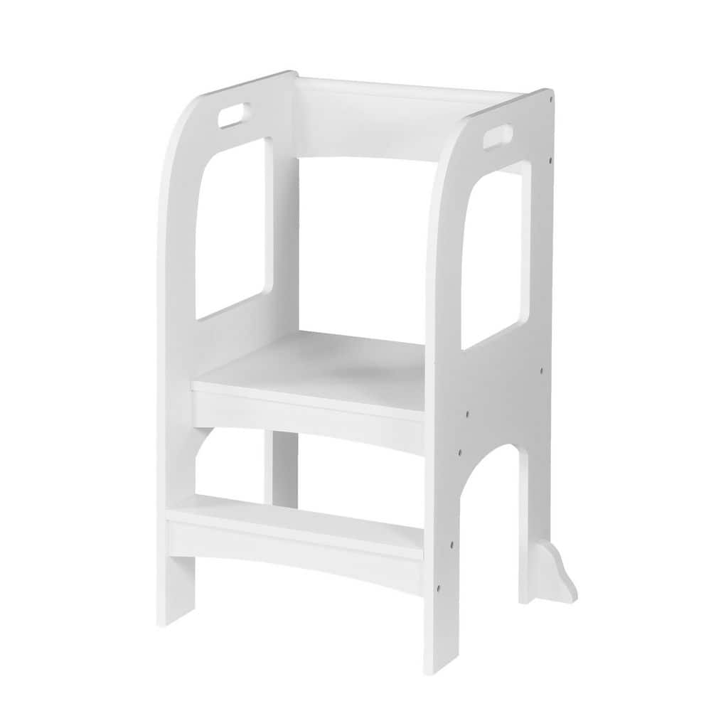 Avex White 2-Step 1.5 ft. Reach Height MDF Kids Standing Tower Step Stool with 50 lb. Load Capacity price history on PriceWatchPro