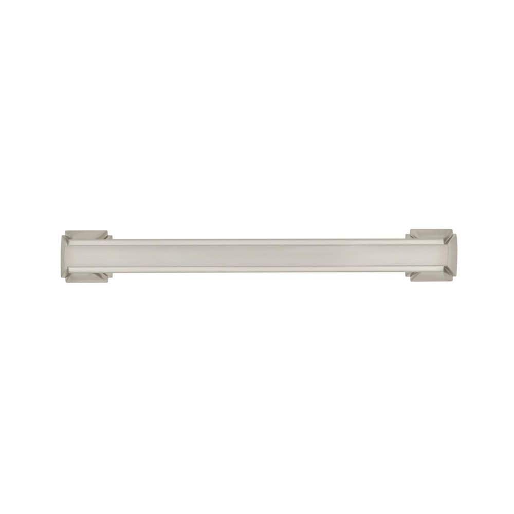 Satin Nickel Brushed Bar Cabinet Pull with Mounting Hardware