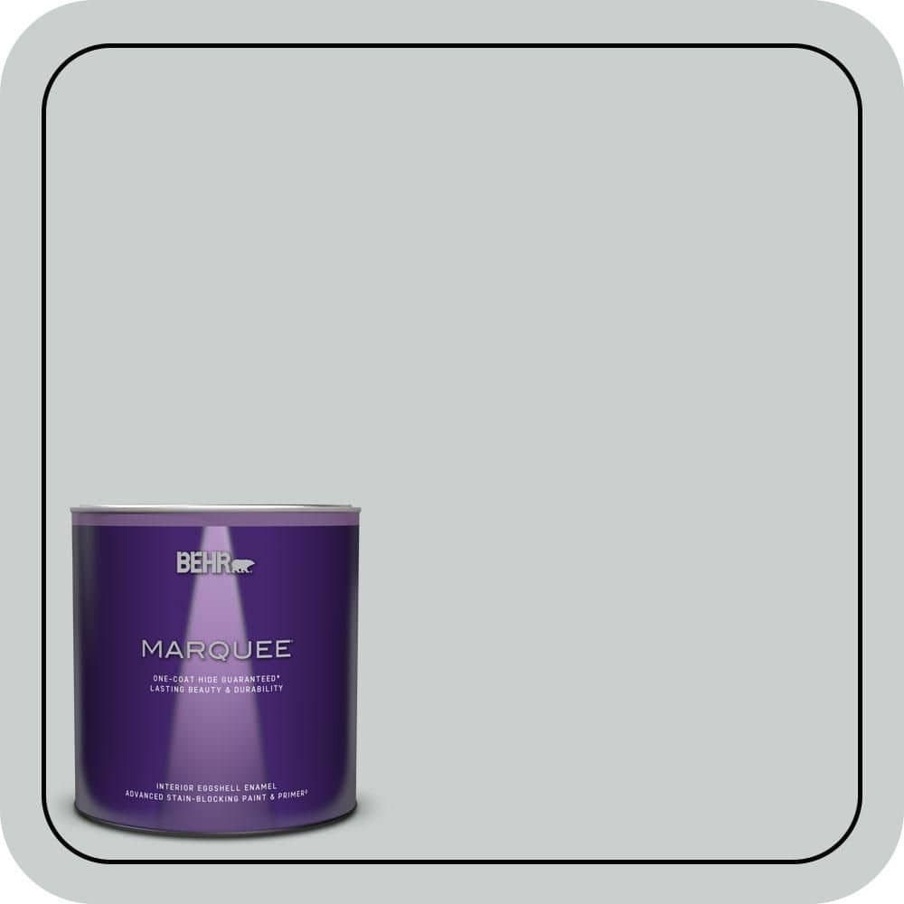 1 qt. #PPF-17 Foggy Morn Eggshell Enamel Interior Paint & Primer product image for price tracking