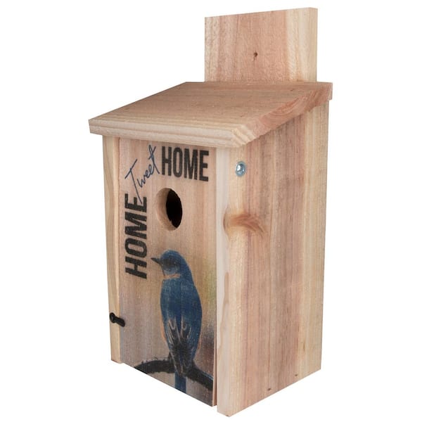 New Made in USA Wonderful Blue Bird Bluebird Cedar House