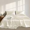 Madison Park Satin 6-Piece Ivory Solid Polyester Queen Luxury Sheet Set MPE20-904