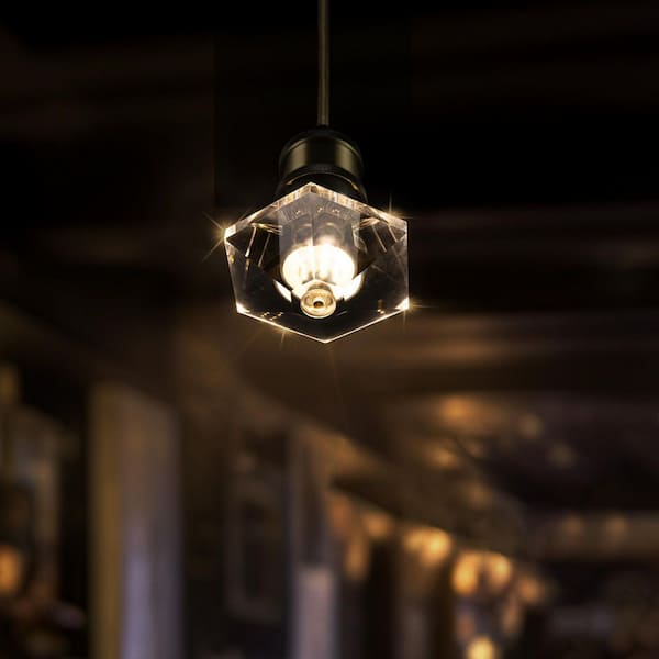 CARRO 5-Watt Equivalent Hexagon Diamond Shaped E26/27 Crystal LED Light Bulb in Warm White (1-Pack)