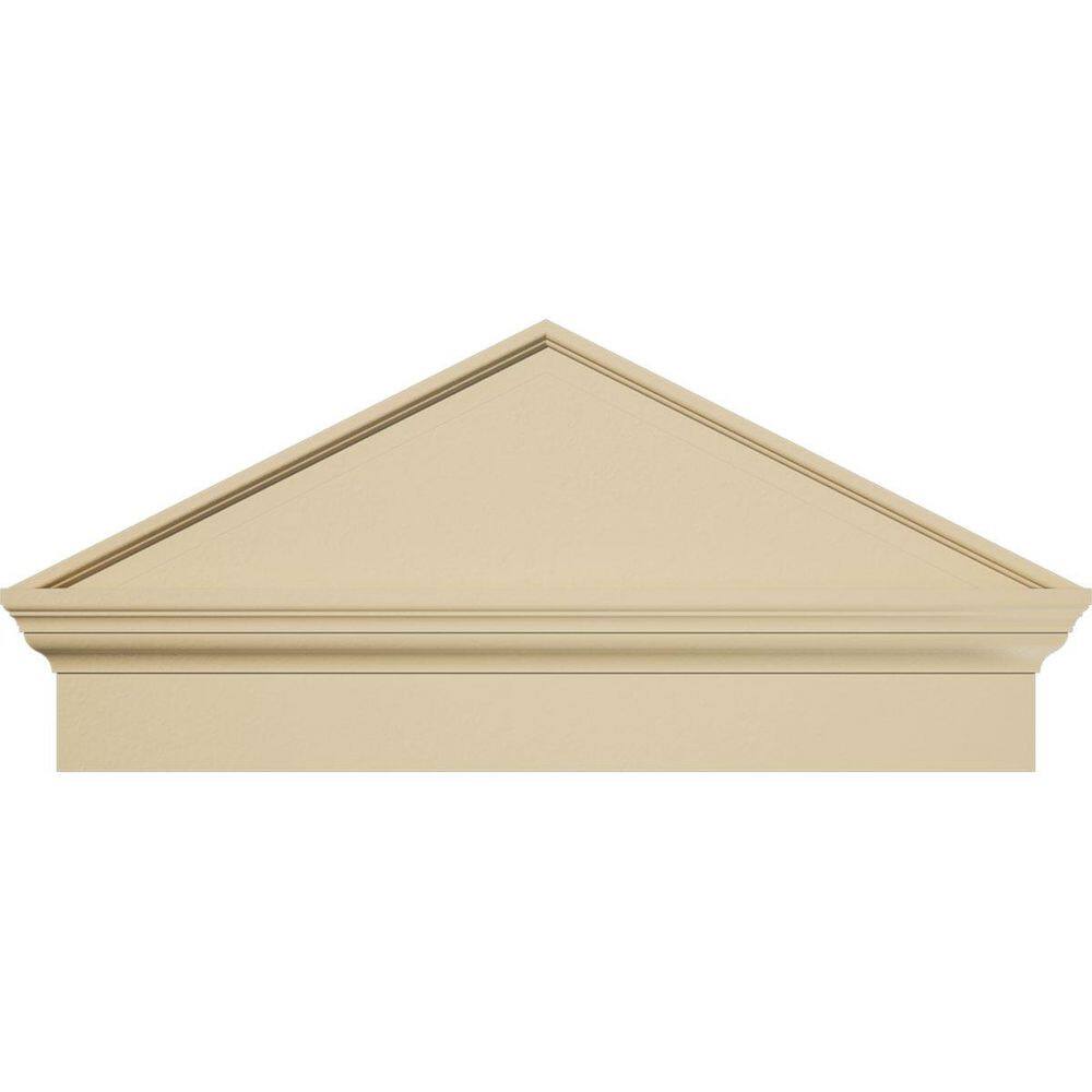 32 in. W x 14-7/8 in. H x 2-3/4 in. P (Pitch 6/12) Peaked Cap Smooth Signature Urethane Combination Pediment, Primed Tan price history on PriceWatchPro