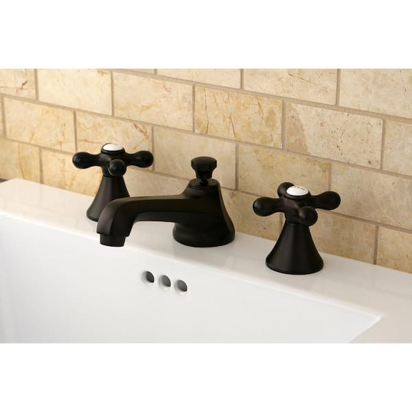 Modern 8 in. Widespread 2-Handle Bathroom Faucet in Oil Rubbed Bronze