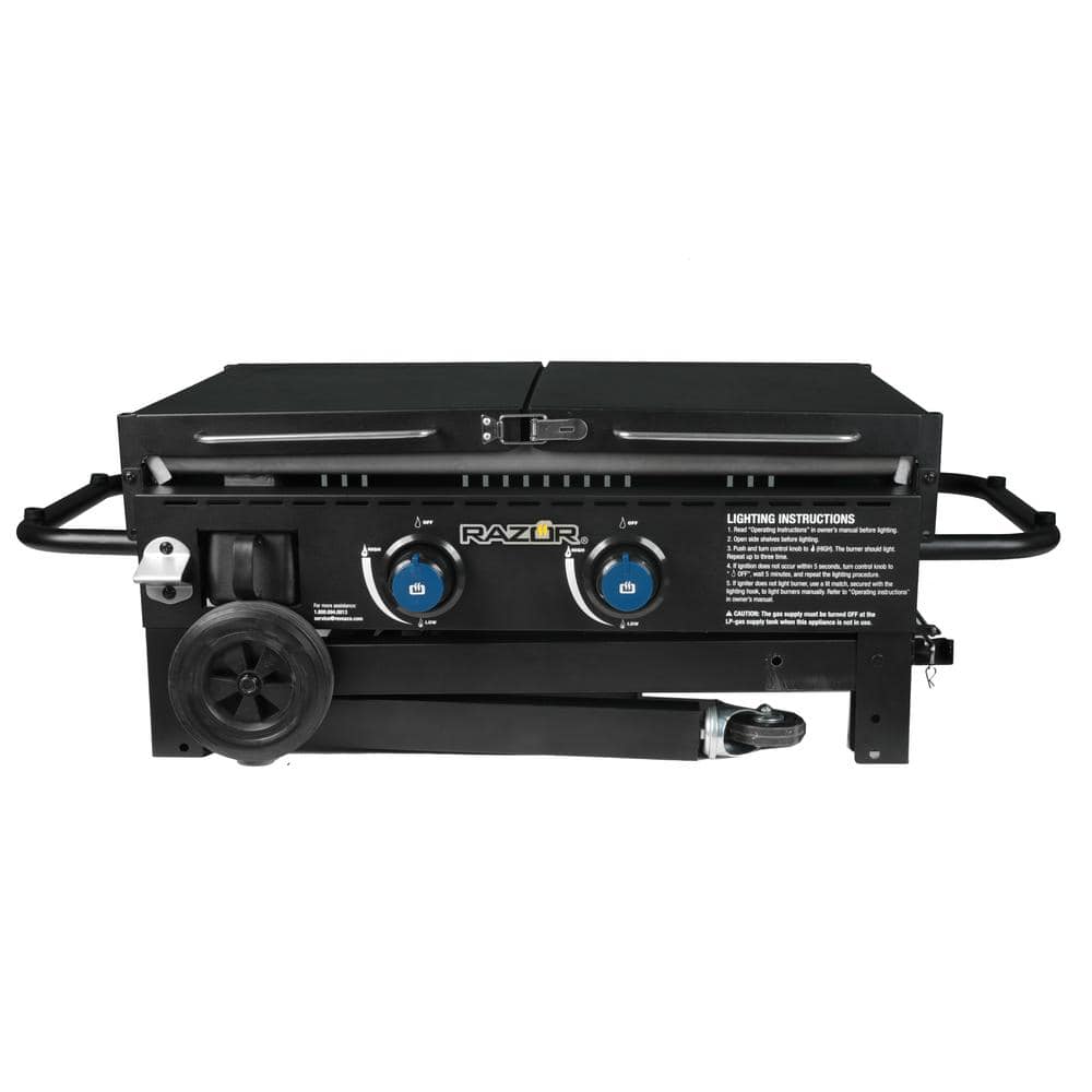 Razor 2-Burner Black Stainless Steel Propane Gas Grill