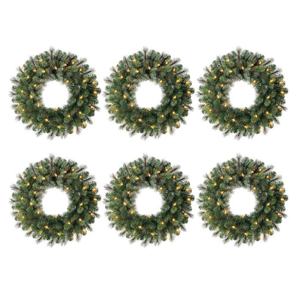 Home Accents Holiday 24 in. Wesley Long Needle Pine Battery Operated