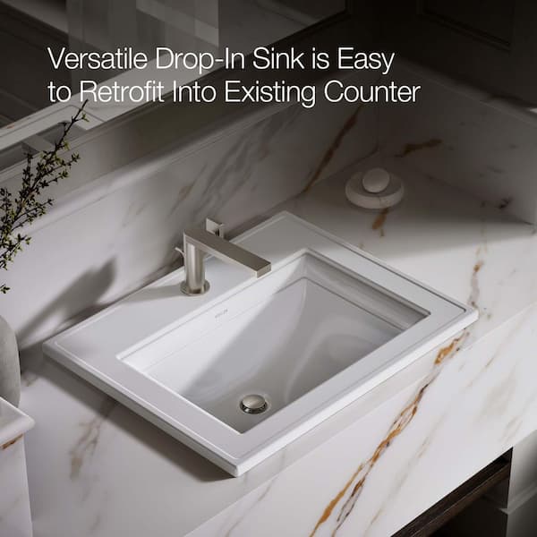 KOHLER Memoirs Stately 22-3/4 in. Drop-In Vitreous China