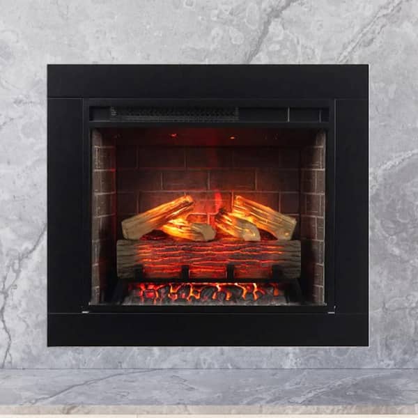 Uptown 23 in. Smart Electric Fireplace Insert Heater with Trim Kit, Multi-Color Flames, Wi-Fi and Remote, 5118 BTU