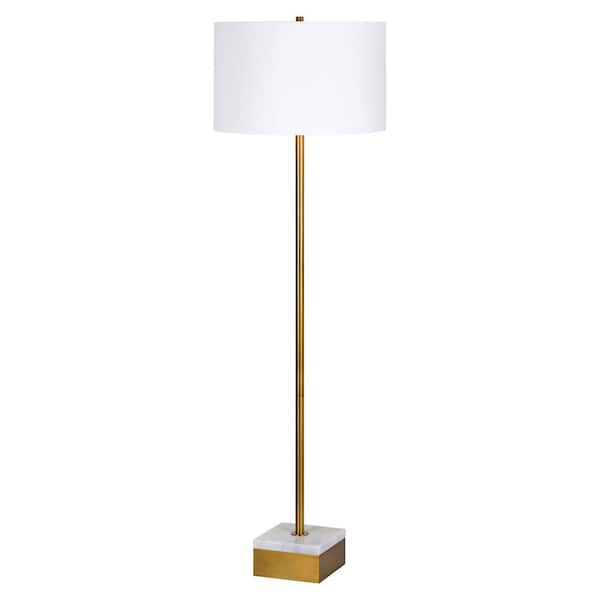 NOTRE DAME DESIGN Tiniv 61 in. Gold Floor Lamp