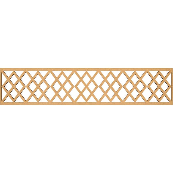 Ekena Millwork Hadley Fretwork 0.375 in. D x 46.75 in. W x 10 in. L MDF Wood Panel Moulding