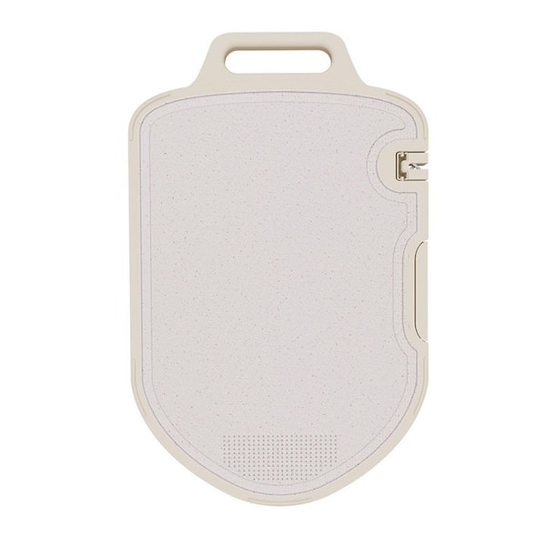 Titanium Cutting Board with Wheat Straw Fiber Double-Sided 17.5 in. x 11 in. with Knife Sharpener and Juice Groove