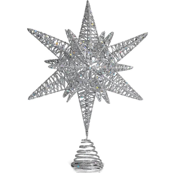 Silver Star Decorations, Christmas Star Decorations, Silver Stars