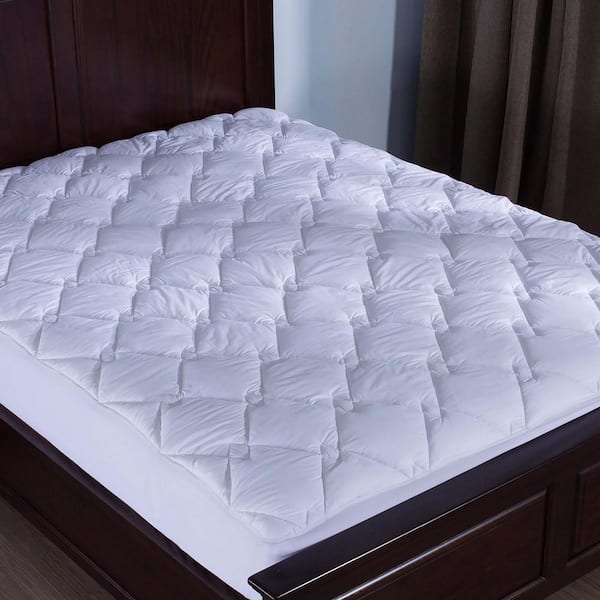 Queen Quilted Down Alternative Hypoallergenic Waterproof Mattress Pad  MattressPad-Queen - The Home Depot