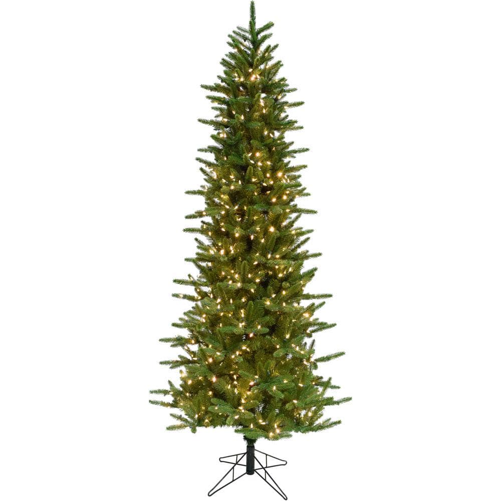 Carmel Pine 6.5-ft Green Artificial Christmas Tree with White Lights