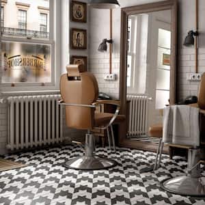 Caprice Tweed Black and White 7-7/8 in. x 7-7/8 in. Porcelain Floor and Wall Tile (11.25 sq. ft./Case)