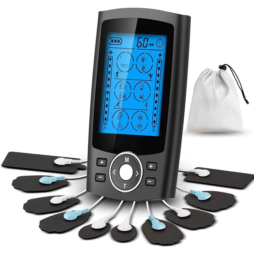 Portable 24 Modes Dual Channel Tens EMS Unit Muscle Stimulator for Pain Relief, with 10 Pads and Storage Bag (1-Pack) price history on PriceWatchPro